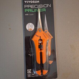 Gardening Pruners w/Locking Mechanism w/SS Blades Vivsun Precision Pruner 6-1/2